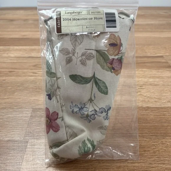 Longaberger Fabric Liner for 2004 Horizon of Hope Basket in Botanical Fields NEW