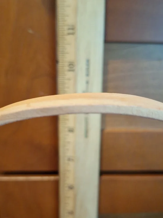 Handmade Natural Wood Porcupine Curl Basket