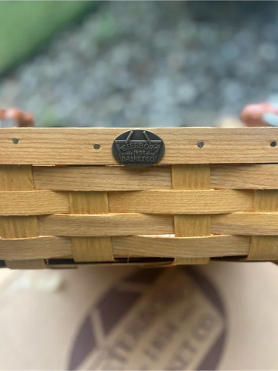 Original Peterboro Large Basket with Leather Handles