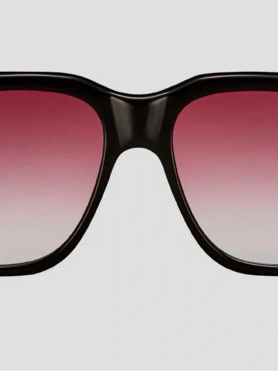Vintage Frames (VF) Company Geometric Oversized, Black Acetate XXL