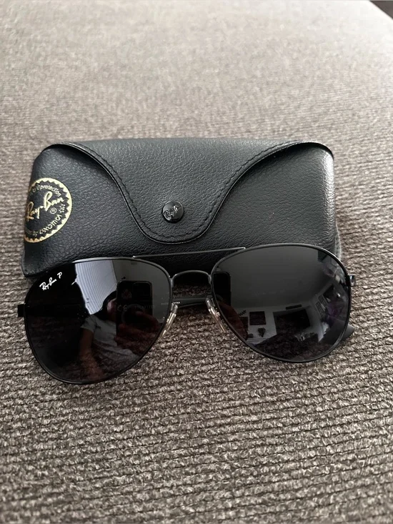 Ray-Ban 3549 Black Metal Sunglasses with Dark Lenses