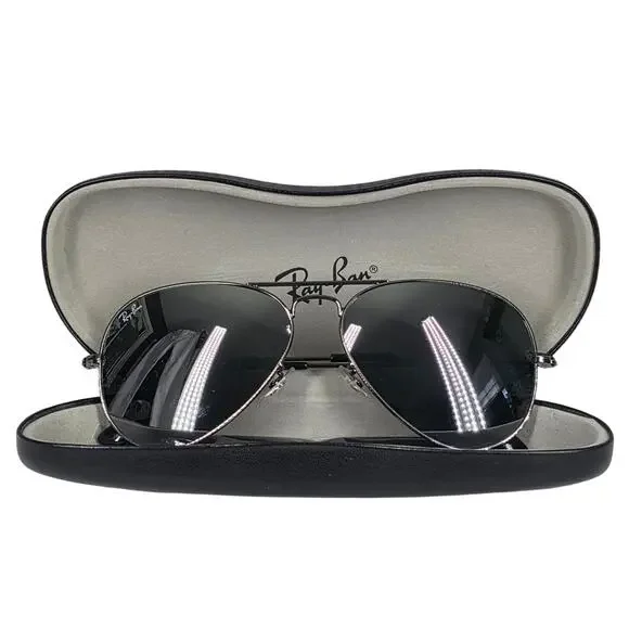 RAY-BAN RB3025 AVIATOR 58MM 004/40 SUNGLASSES – MIRROR FINISH LENS – AUTHENTIC