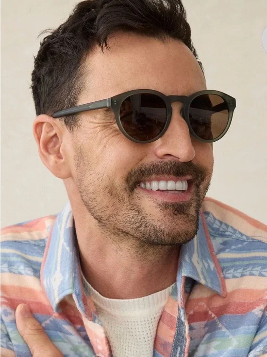 Faherty Norris Sunglasses Matte Olive Unisex