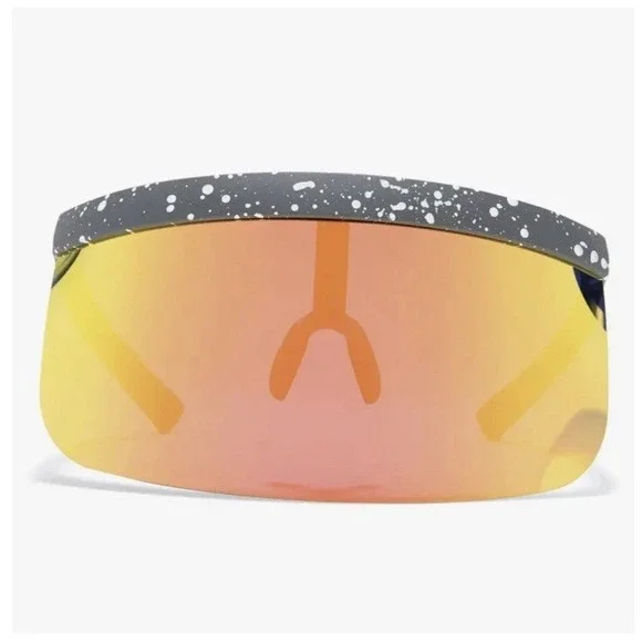 TIPSY ELVES CANYON CRUSADER VISOR  MIRRORED SUNGLASSES IN HARD CASE - NEW!!   *5