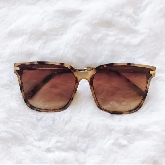 Kai Tortoise Brown Square Sleek Sunglasses