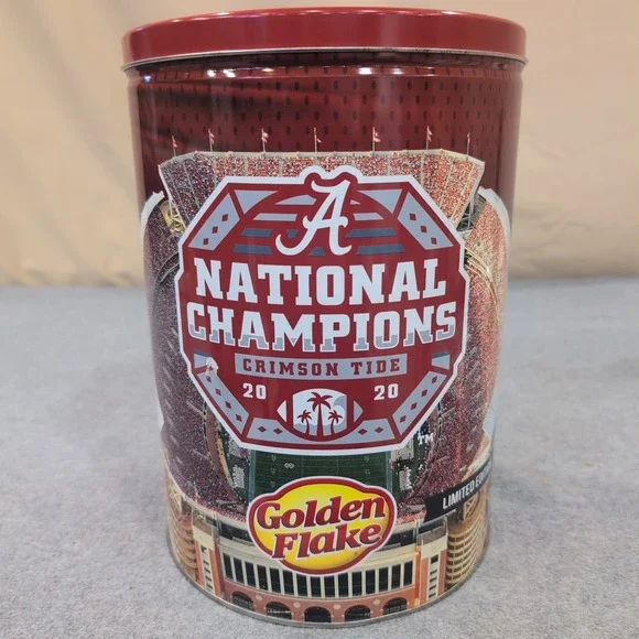 Golden Flake 2020‎ National Champions Crimson Tide Limited Edition Tin