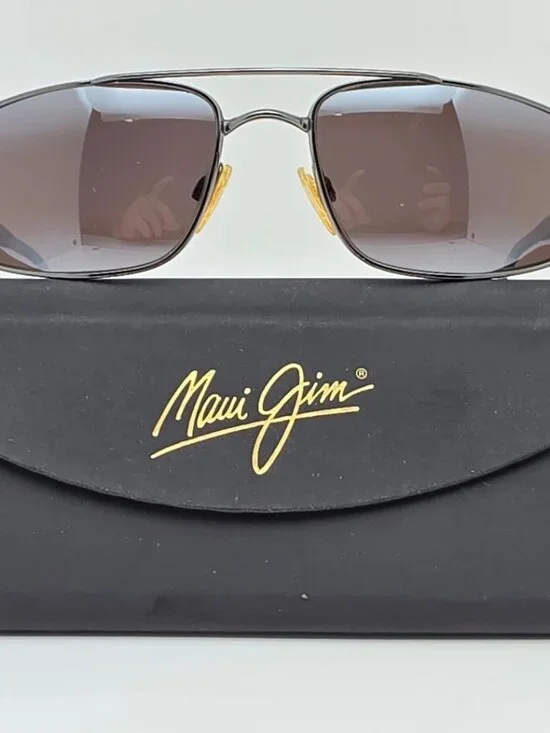Maui Jim MJ-162-02 Kahuna Gunmetal Frame Polarized Neutral Grey Lens Sunglasses