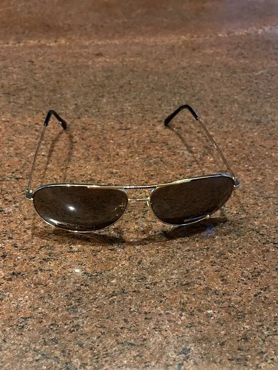 Mirrored Nickel Silver Colored Rims Sunglasses - NWOT