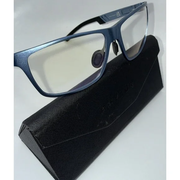 ANYLUV Italian Genuine RARE eyeglasses Blue Rectangular Classic ML4571-5  UKCA