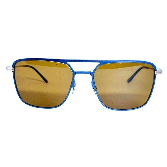 Lacoste L242SE 424 Blue Navigator Sunglasses Aluminum Beta-Titanium 57-17-145