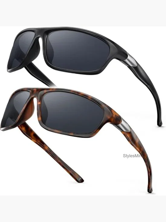 Polarized Sports Sunglasses UV400 Protection TR90 Wrap Around Unisex