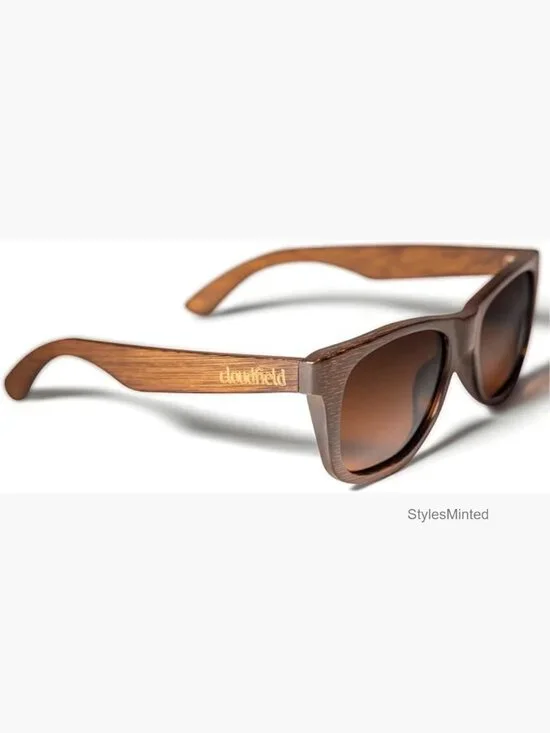 Wood Frame Polarized Sunglasses Unisex 9-Layer UV Protection