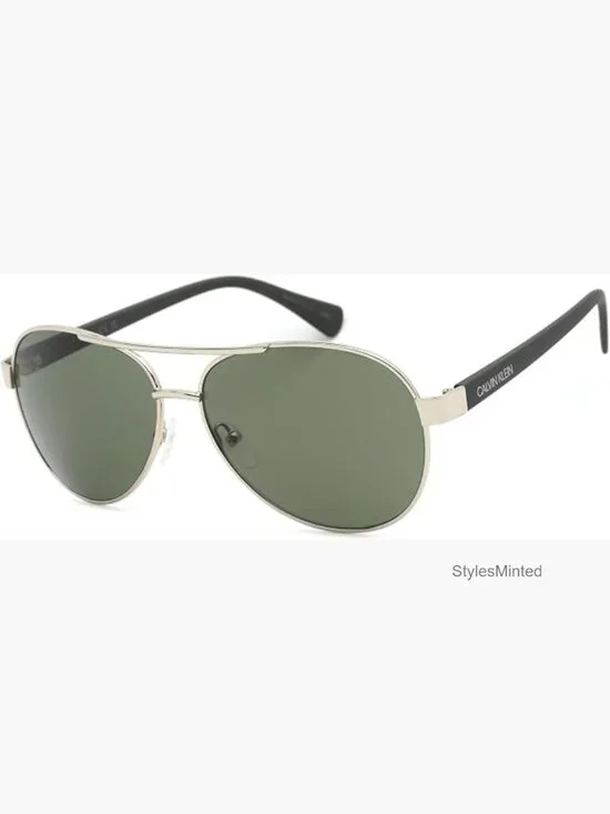 Men's Aviator Sunglasses with UV Protection and Adjustable Nosepads, Metal Frame