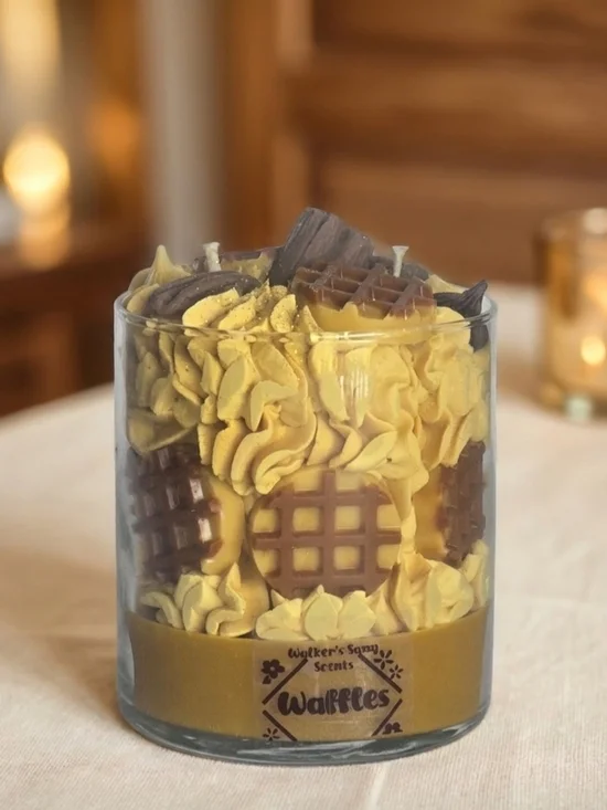 Waffle Candle