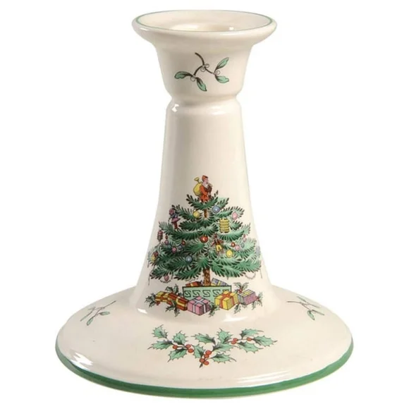 SPODE ENGLAND Christmas Tree Candlestick | 5