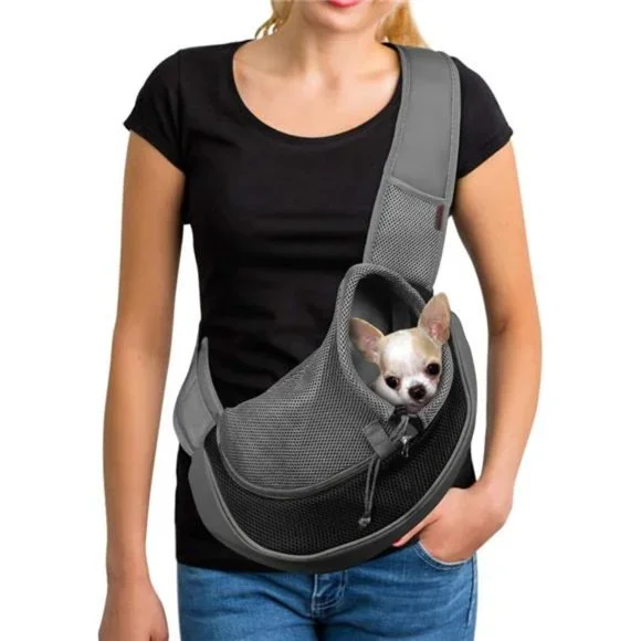 Pet Dog SlingCarrier Breathable Mesh Travel Safe Sling Bag Carrier for Dogs Cats