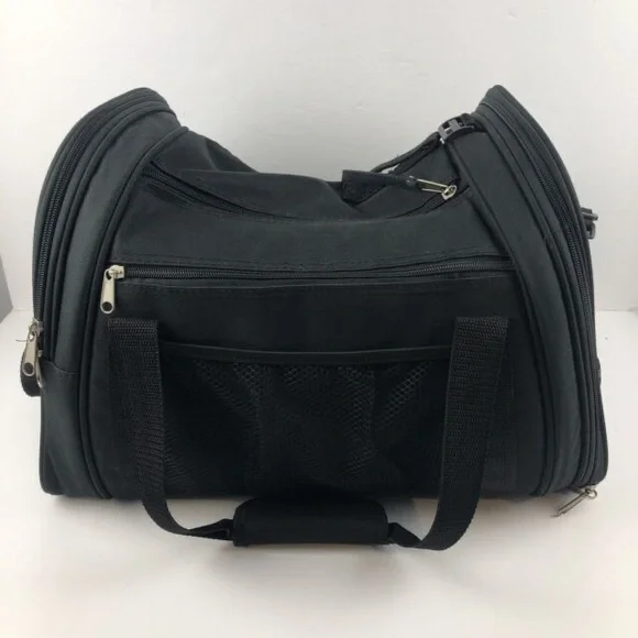 ASPCA airline approved black pet carrier