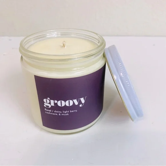 Vella & Co. Groovy 100% Soy Wax Mood Collection Hand Pour Candle 8oz