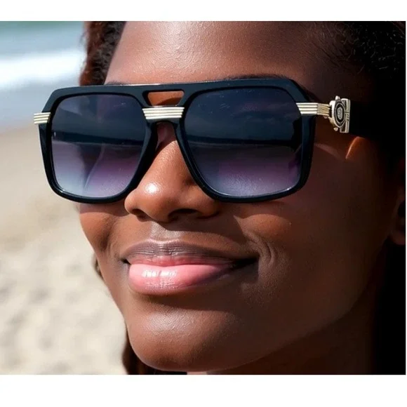 XXL OVERSIZED Women Sunglasses Flat Top Square Sun UV400 Protection Retro Lentes