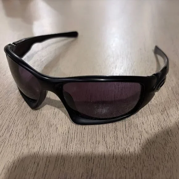 Vtg Oakley Ten X Polarized Sunglassses OO9128-01 61 16 Baseball Cycling Racing