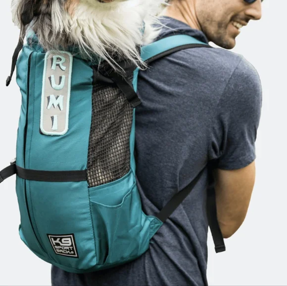 K9 Sport Sack Dog Backpack Large Blue Green Teal Dog Carrier Travel