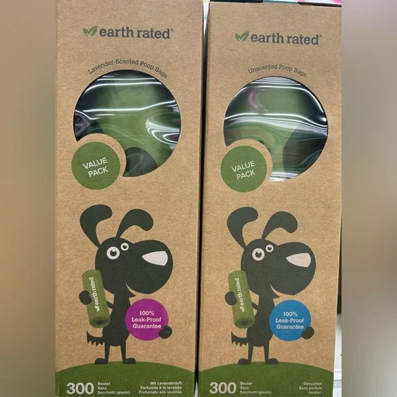 Earth Rated Poop Bags on Single Roll X 300