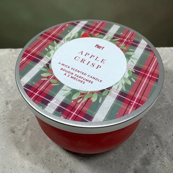 Pier 1 Imports Apple Crisp 3 Wick Candle 14oz Discontinued Holiday Scent New