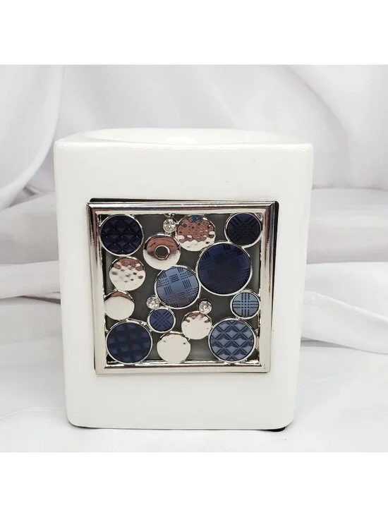 Scentsy Custom Sleek White Full Size Warmer with Dazzle Bling Gallery Frame