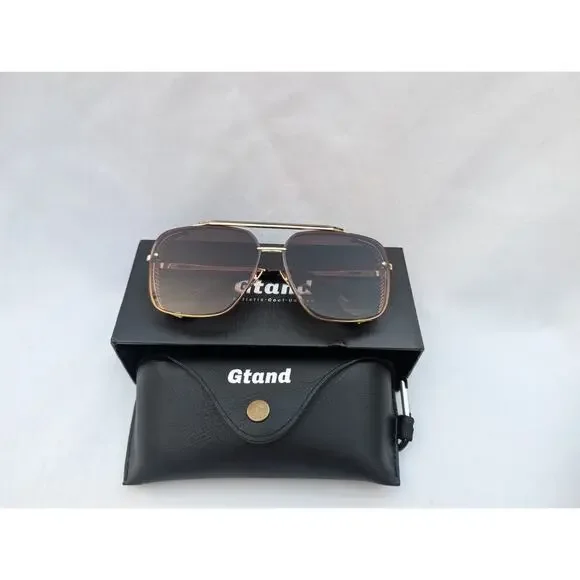 Gtand GT115 Sunglasses Black/Gold 64-18-145‎ case dustbag accessories