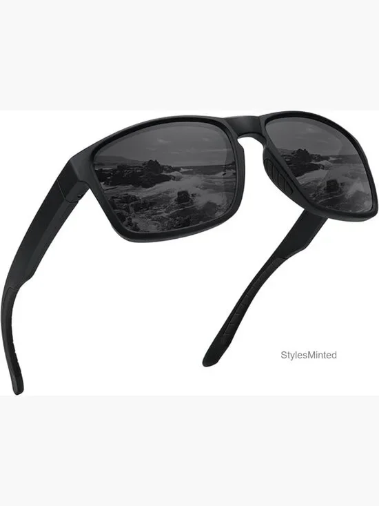 Polarized Sports Sunglasses UV400 Protection Unbreakable for Driving Fishing