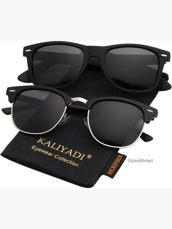 Polarized Sunglasses Men Women Semi-Rimless UV Blocking
