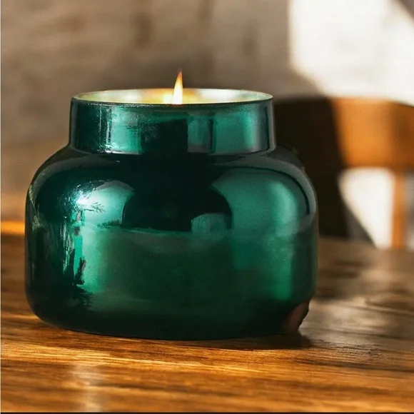 NWT Carpi Blue Crystal Pine Green Signature Candle 19oz