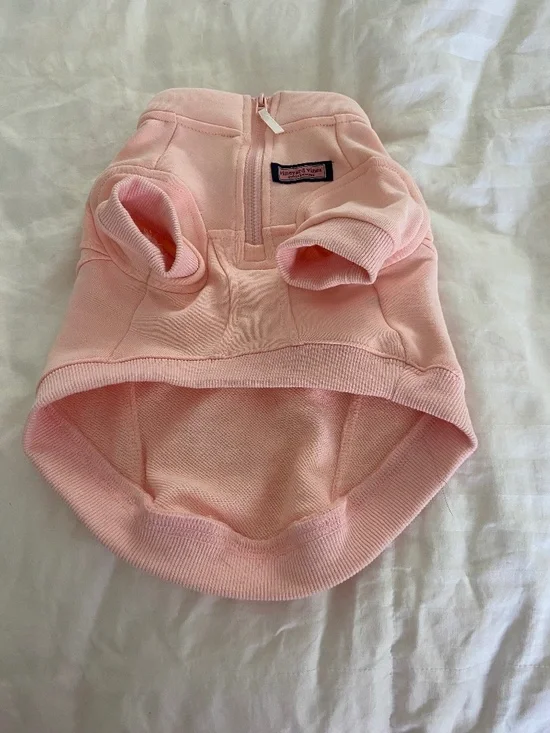 Vineyard Vines Pink Quarter-Zip Pet Sweatshirt - Size M