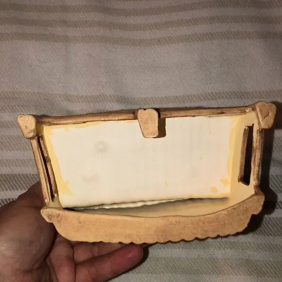 Handmade Ceramic Bench Candle Holder Decor