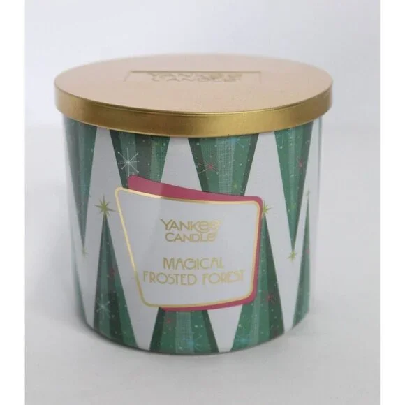 Yankee Candle Magical Frosted Forest 3-wick Scented Candle 🌲Christmas 18 oz‎ 🌲