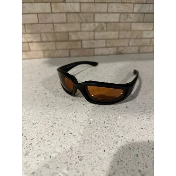 Epoch‎ Eyewear Motorcycle Riding Sports Sunglasses Black Frame Smoke Lens