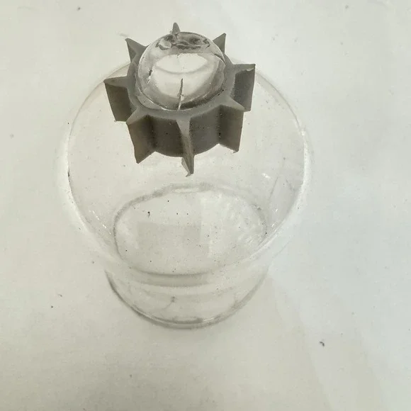 VINTAGE HOME INTERIORS HOMCO‎ tulip clear glass CANDLEHOLDER SCONCE SHADE