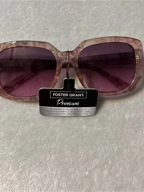 Foster Grant Marble Square Fashion Sunglasses 10269827.FWM, Women’s, P08 Premium