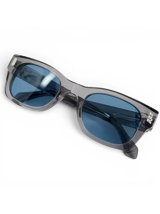 Louis Vuitton LV Confidence Square Round Sunglasses Gray Blue 50⬜23 Eyewear