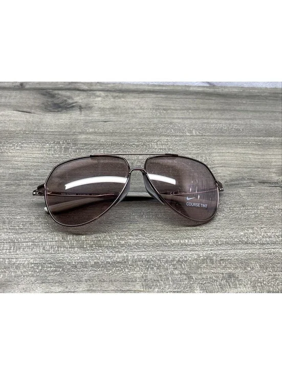 Nike Outrider E EV1086 220 Sunglasses Walnut Gold Bronze Frame Nike Course NWOT