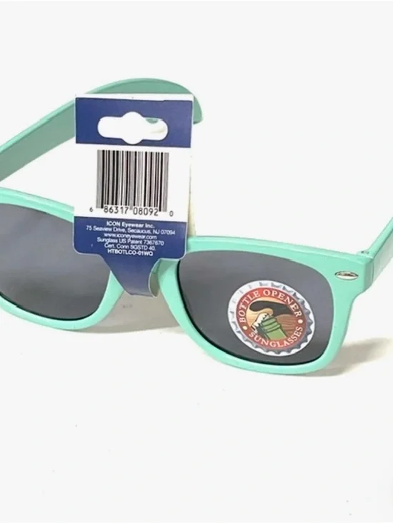 Icon Eyewear Mint Green Sunglasses with Bottle Opener