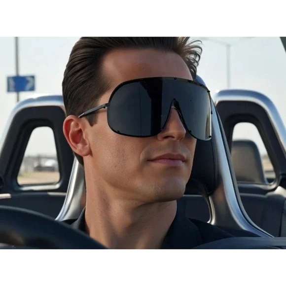 Oversized Shield Sunglasses Women Polarized UV400 Protection Fashion‎ Visor New