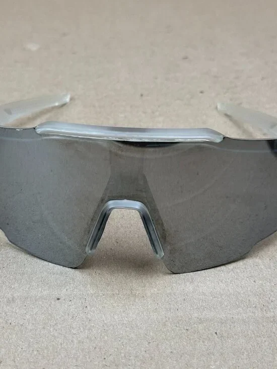 Men's/Women's Performance Sport Sunglasses - Clear Frame, Mirrored Lens - DAMAGE
