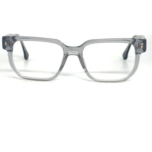 Gigi Studios Lola Gray Clear Eyeglasses‎ Frames 65511/4 52-17-150 H15666