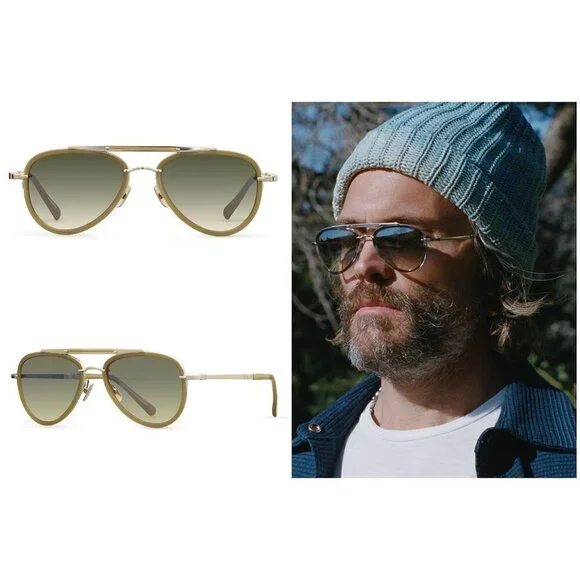MR LEIGHT by GARRETT LEIGHT Doheny SL Sunglasses ~ Aviator Crescent 12KG NWT