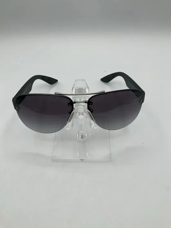 PRADA Sunglasses, SPS 55Y Matte Black/Silver