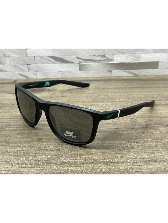 New NIKE UNREST EV0921 400 57[]19-145 #3 Black Teal Men’s Sunglasses