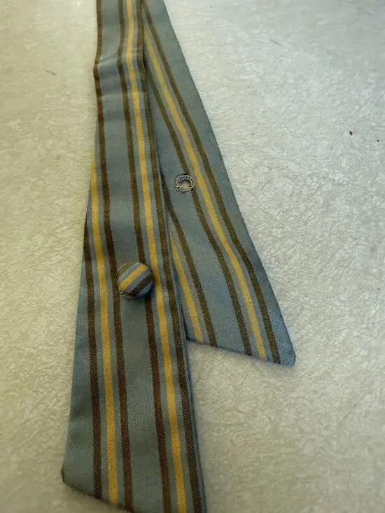 Vintage Silk Collar Tie Adjustable Bow Tie? Button?