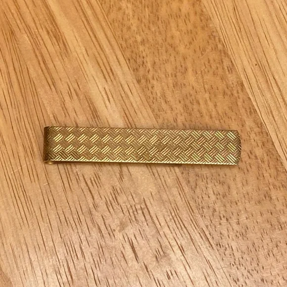 Gold color Tie Bar / Money Clip