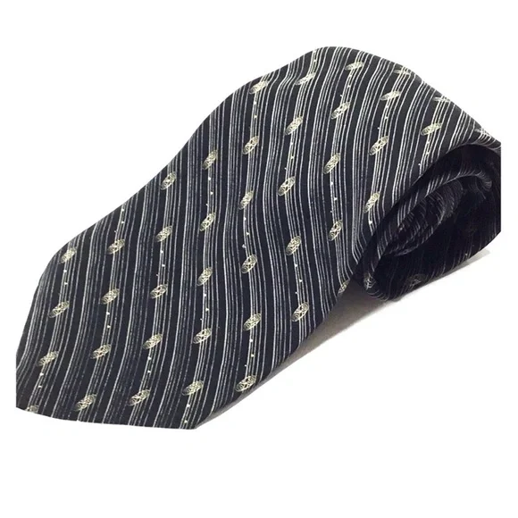 3/$20 Bill Blass Black Label Silk Tie Geometric